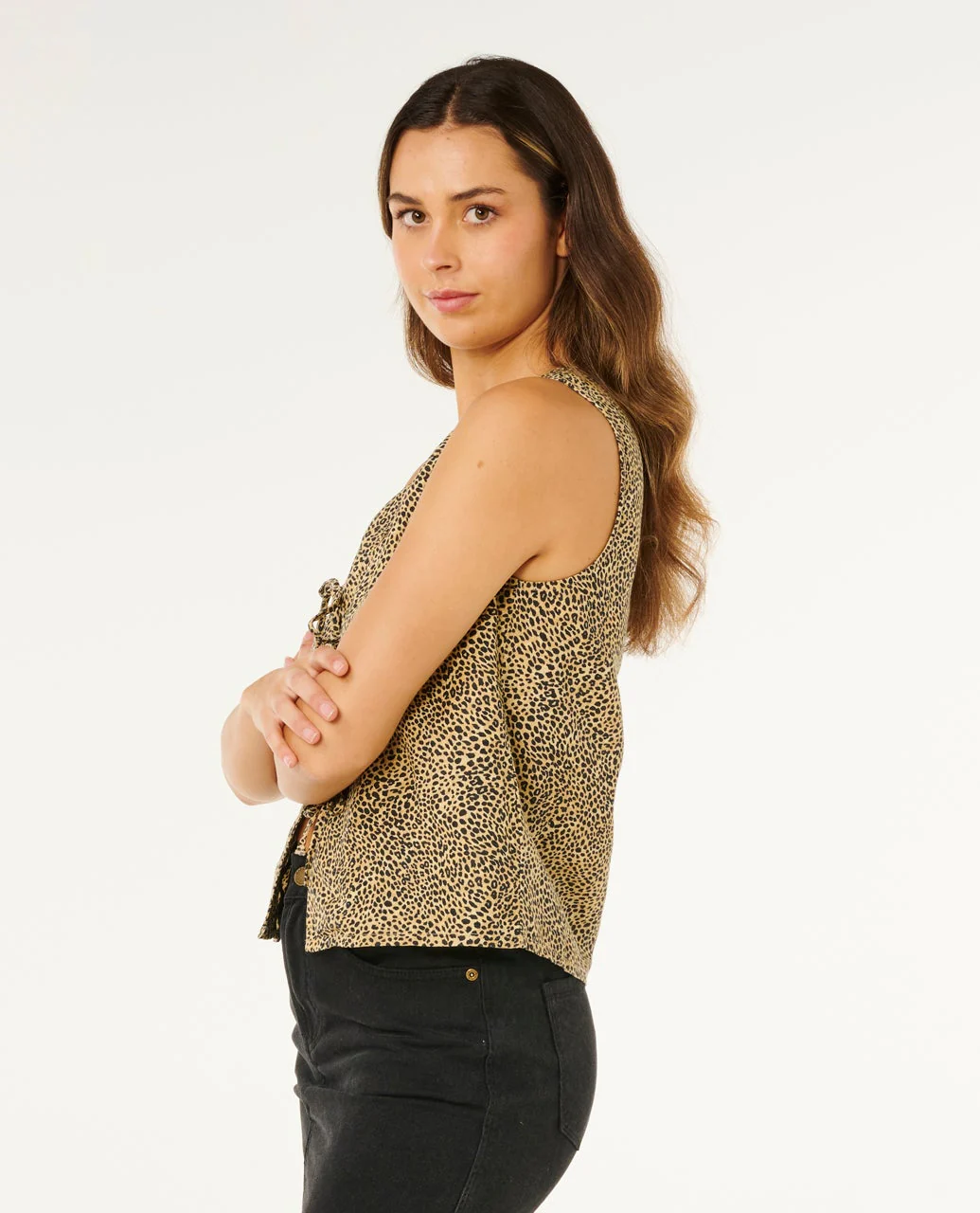 Animal Instincts Tie Front Shirt - Image 2