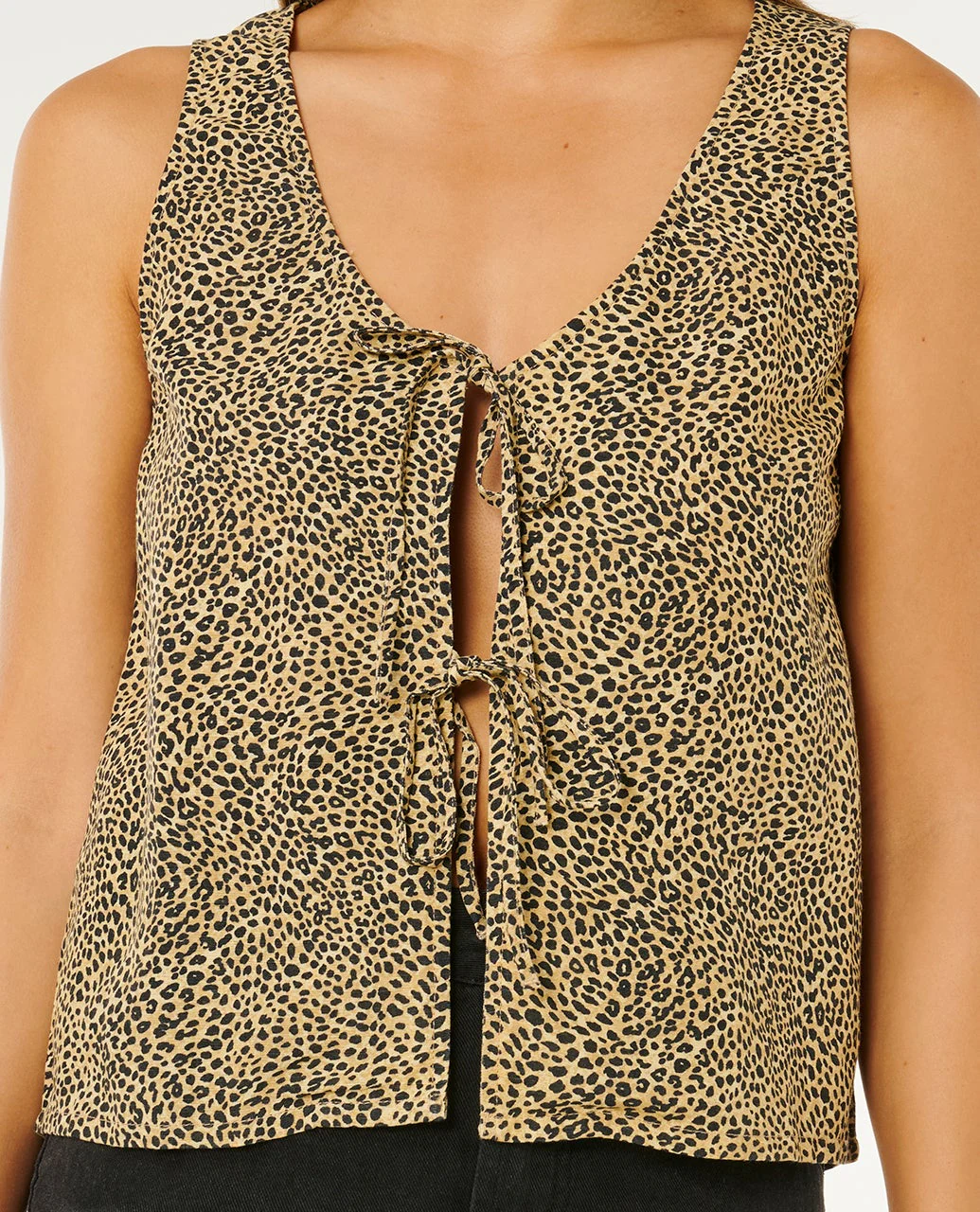 Animal Instincts Tie Front Shirt - Image 5
