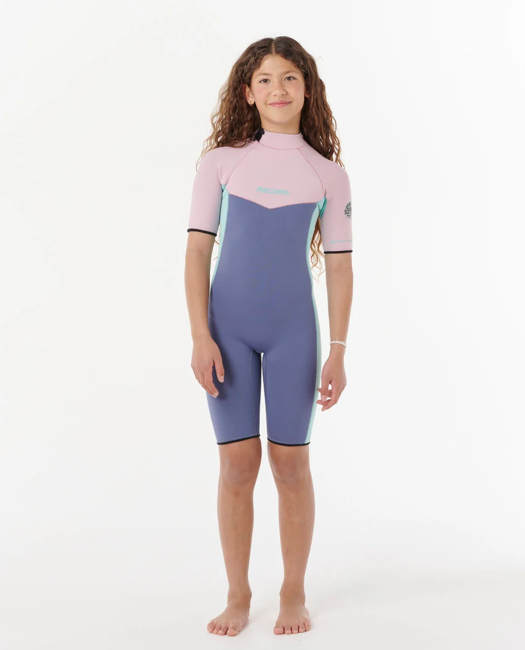 Boys Dawn Patrol Short Sleeve 2mm Back Zip Spring Suit Wetsuit - Image 6