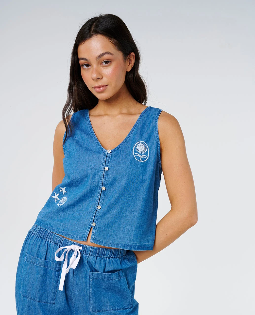 Catalina Island Chambray Vest - Image 6