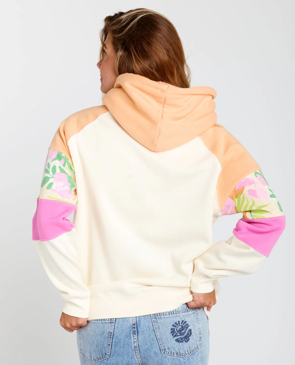 Colour Block Zip Hood Fleece - Image 3