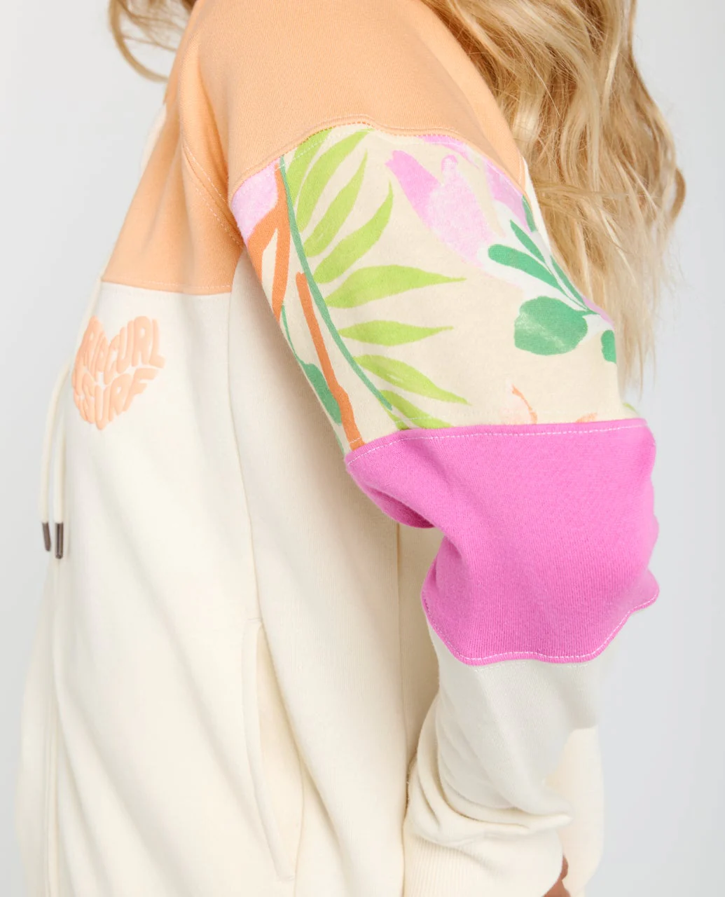 Colour Block Zip Hood Fleece - Image 6
