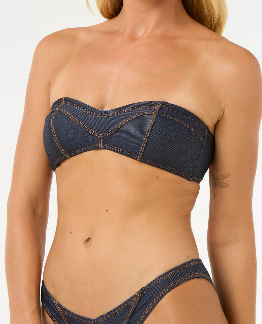 Dalias Denim High Leg Bikini Bottom - Image 5