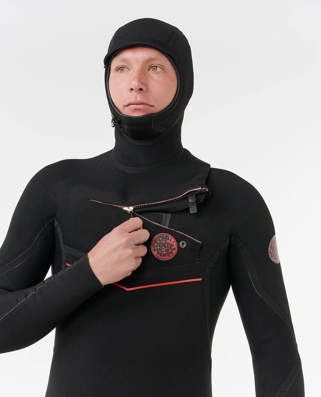 FlashBomb Fusion 4/3 Chest Zip With Hood Fullsuit Wetsuit - Image 6