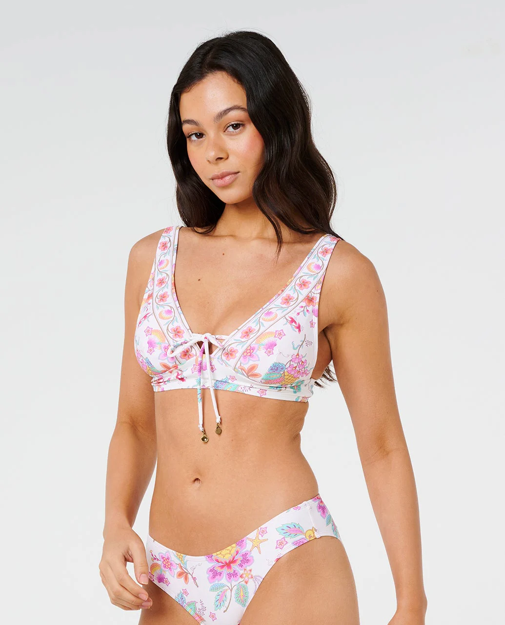 Half Moon Bay Multi Fit Deep V Bikini Top - Image 2