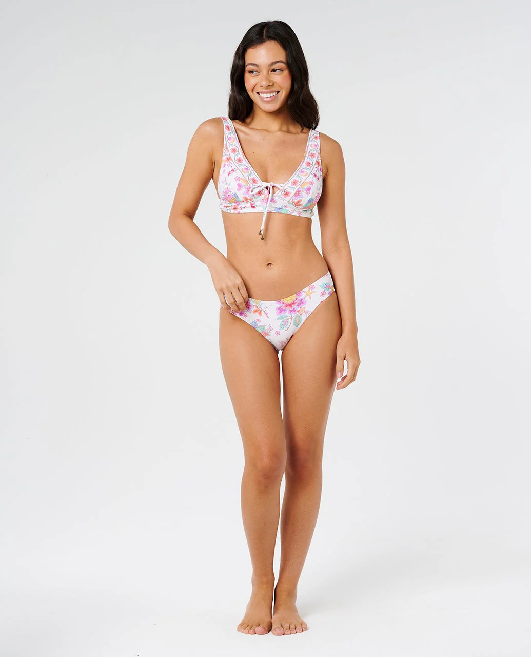 Half Moon Bay Multi Fit Deep V Bikini Top - Image 4