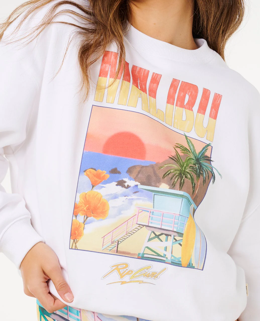 Hayley O Over Size Drop Shoulder Crew Fleece - Image 6