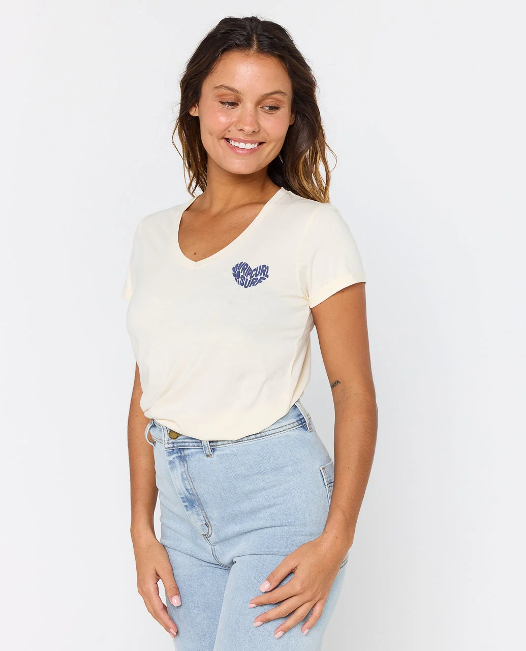 Heart V neck Tee - Image 2