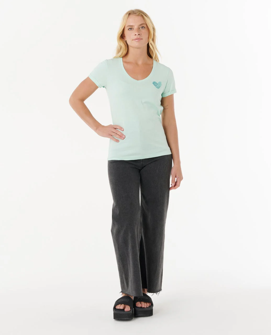 Heart V neck Tee - Image 10
