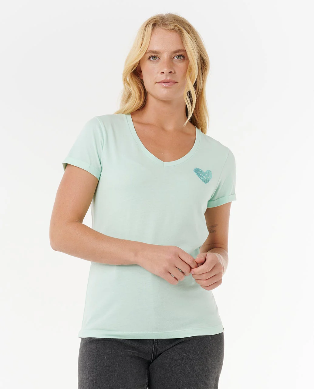 Heart V neck Tee - Image 6