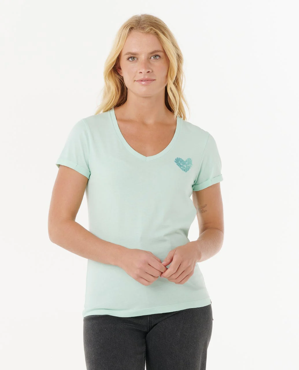 Heart V neck Tee - Image 7
