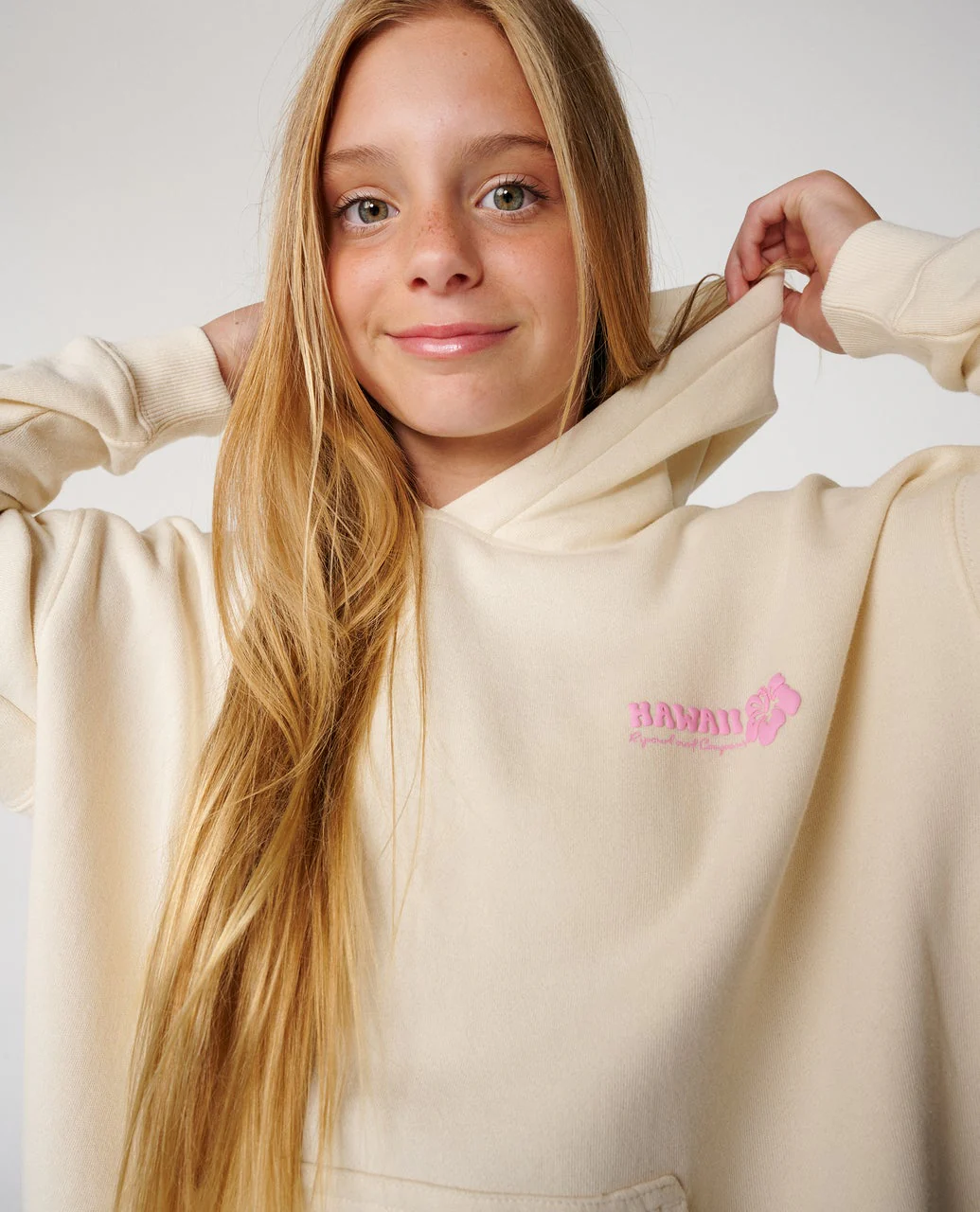 Hibiscus Heat Hawaii Fleece Girl - Image 6