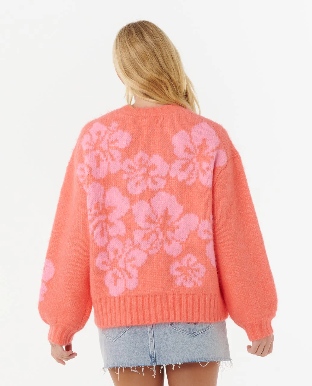 Hibiscus Heat Jacquard Crew - Image 3