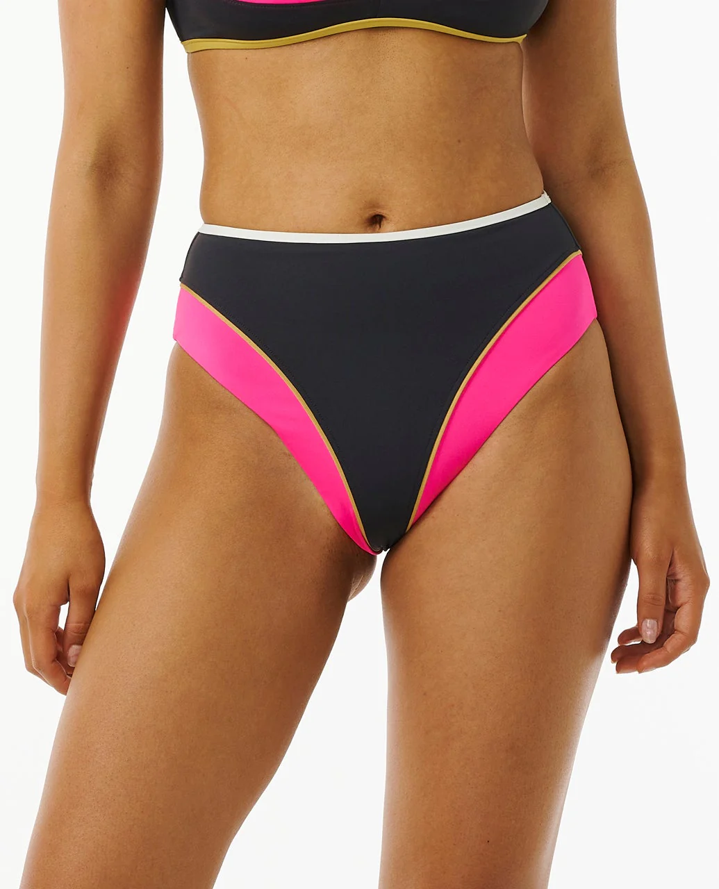 Hibiscus Heat Splice Full Coverage Bikini Bottom