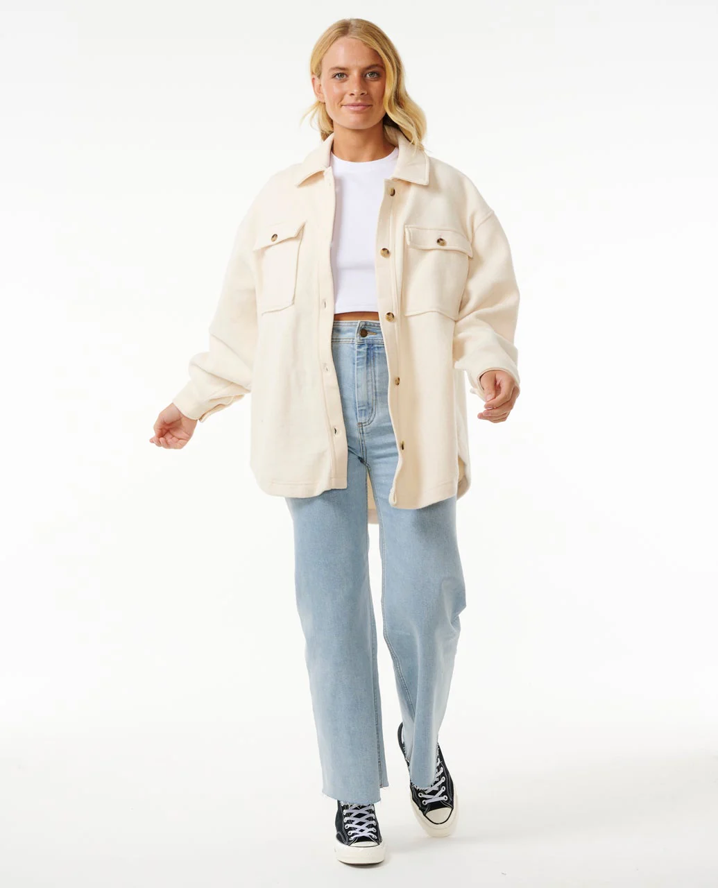 High Tide Fleece Shacket - Image 4