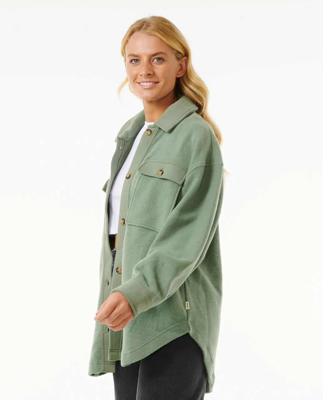 High Tide Fleece Shacket - Image 2
