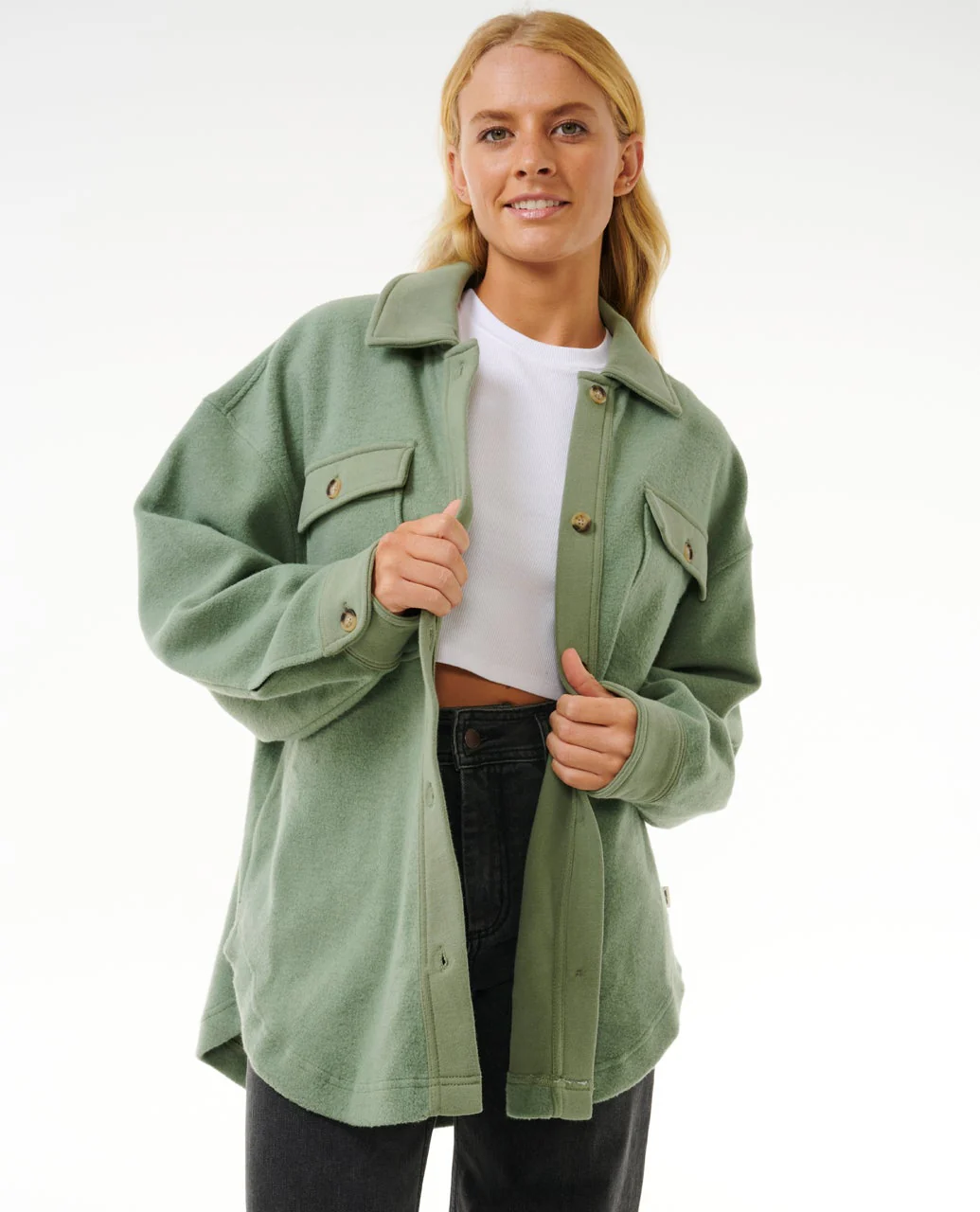 High Tide Fleece Shacket - Image 6