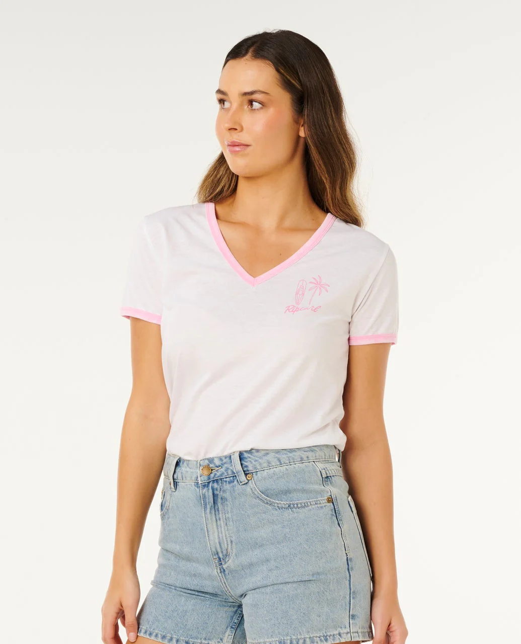Hotel Malibu V-Neck Tee - Image 2