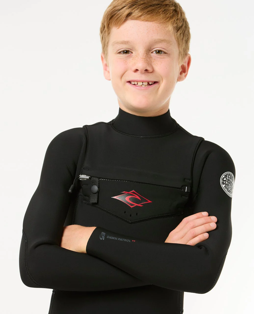 Kids Dawn Patrol 3/2 Chest Zip Steamer - Image 5