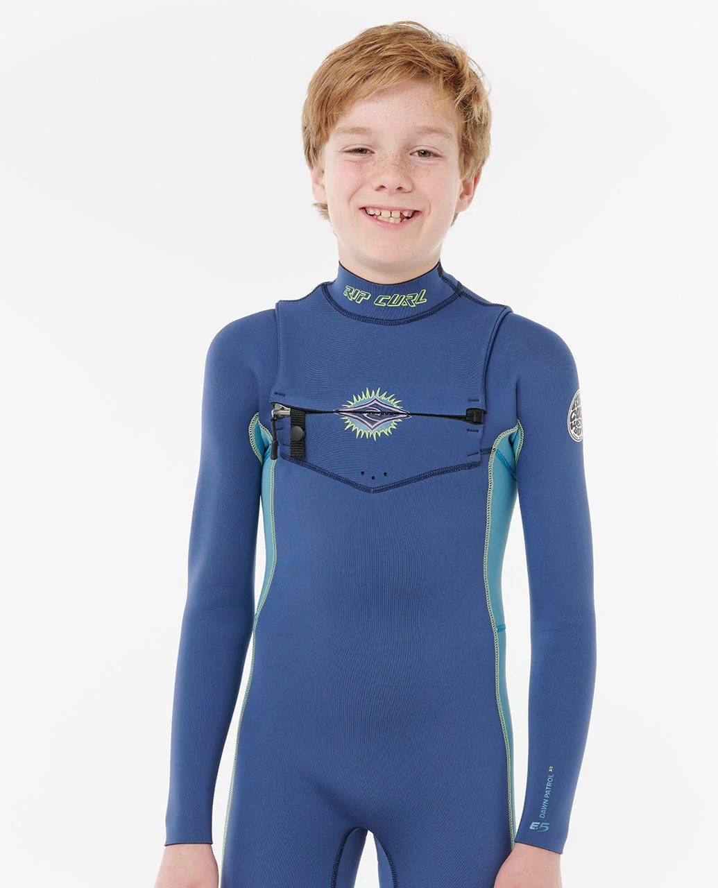 Kids Dawn Patrol 3/2 Chest Zip Steamer - Image 4