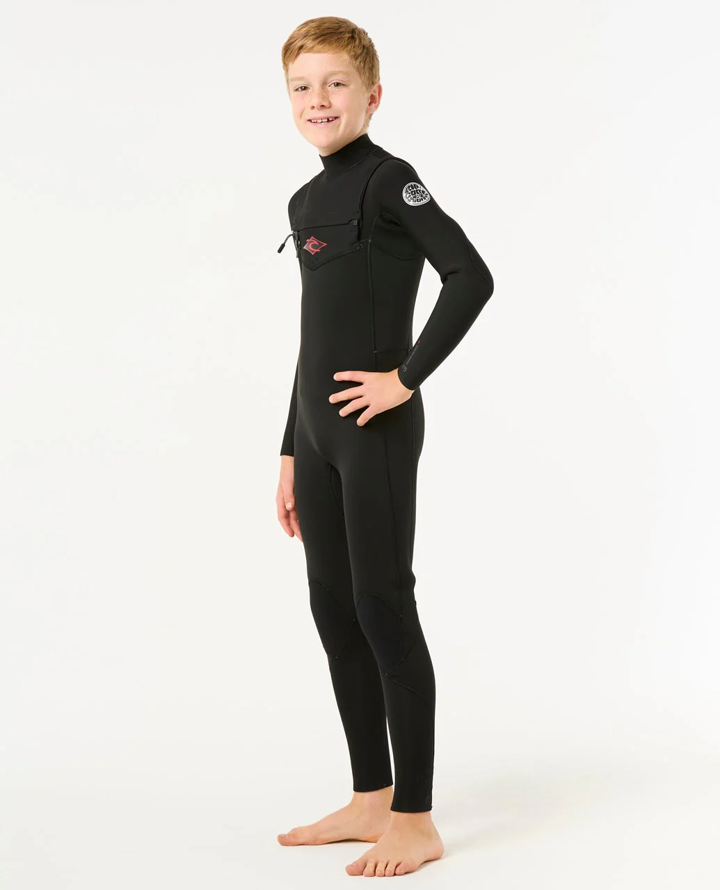 Kids Dawn Patrol 4/3 Chest Zip Steamer - Image 2