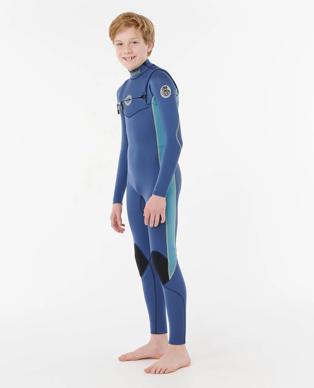 Kids Dawn Patrol 4/3 Chest Zip Steamer - Image 2