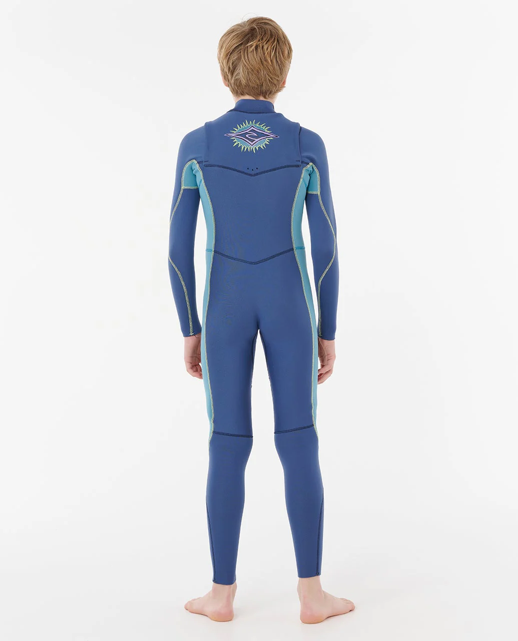 Kids Dawn Patrol 4/3 Chest Zip Steamer - Image 3