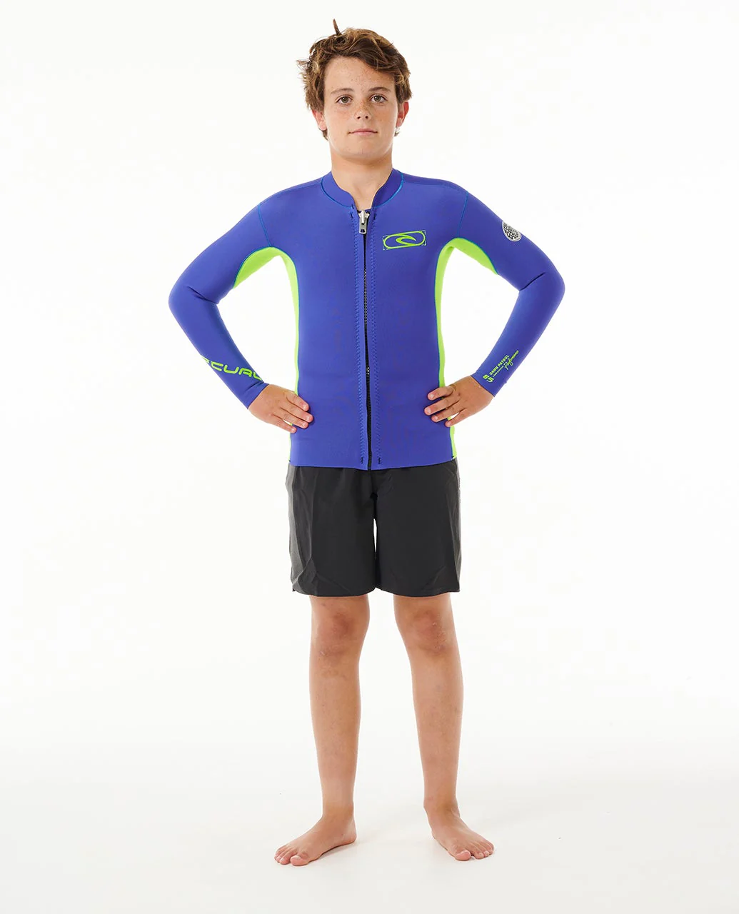 Kids Dawn Patrol Front Zip Surf Jacket - Image 4
