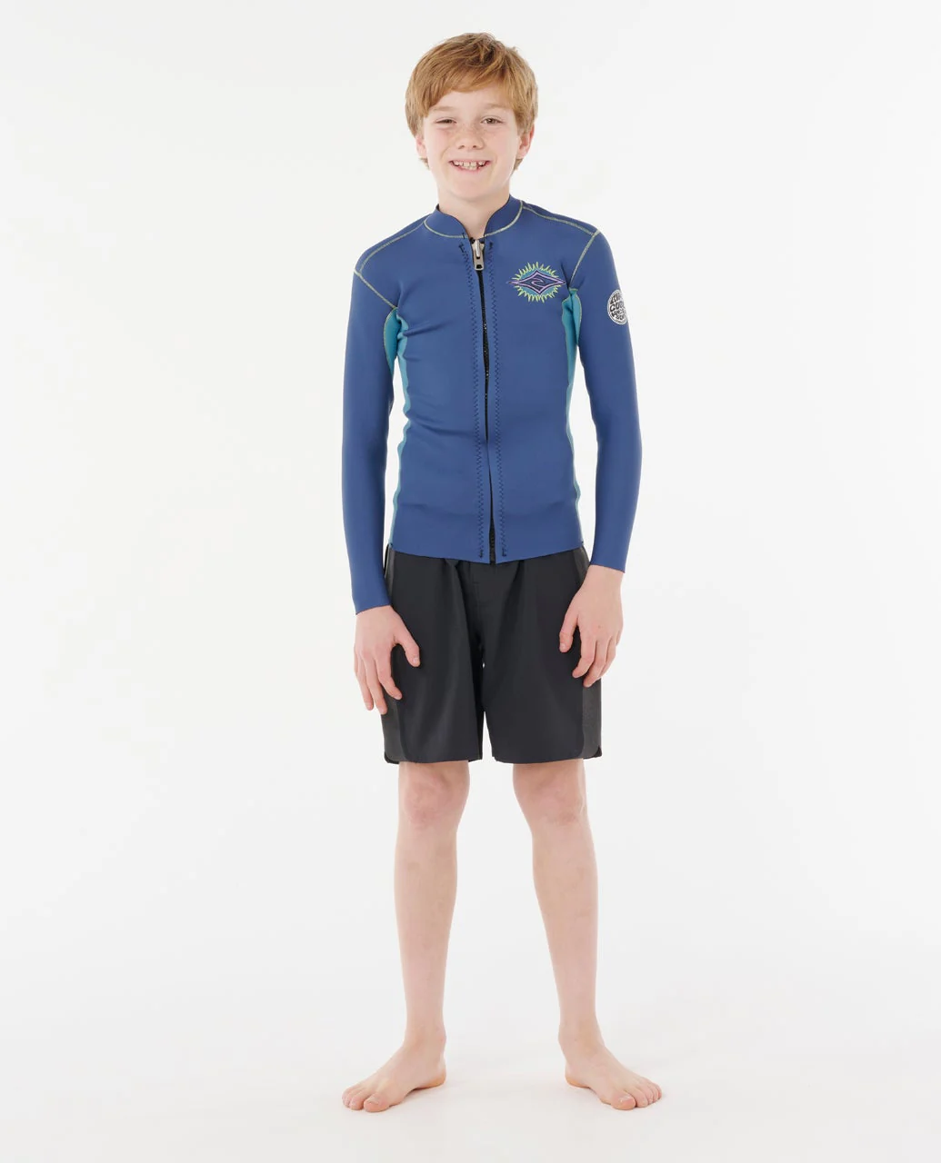 Kids Dawn Patrol Front Zip Surf Jacket - Image 4