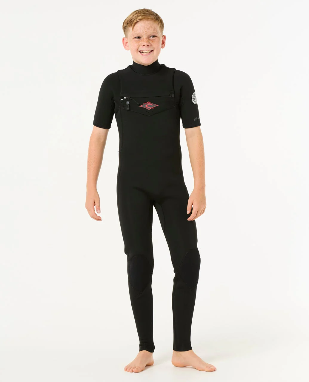 Kids Dawn Patrol Short 2/2 Sleeve Chest Zip Wetsuit - Image 4