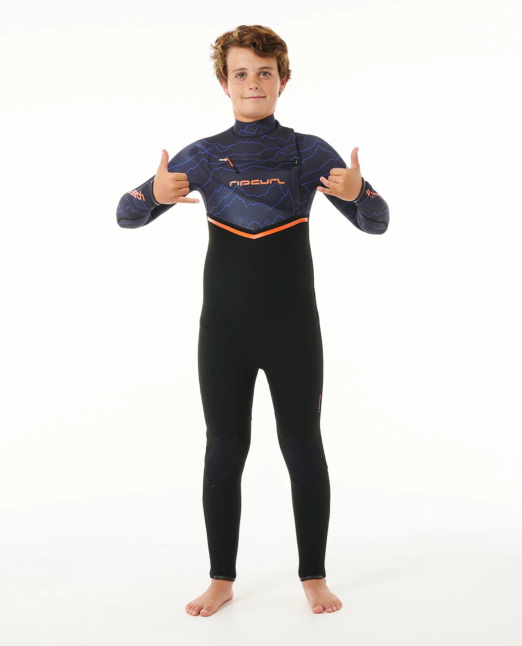 Kids Flashbomb 3/2 Chest Zip Wetsuit - Image 4