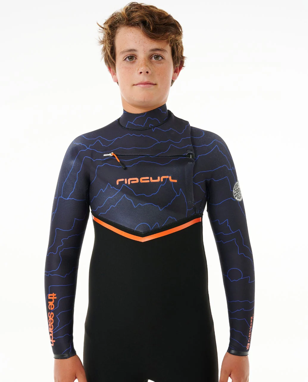 Kids Flashbomb 3/2 Chest Zip Wetsuit - Image 5
