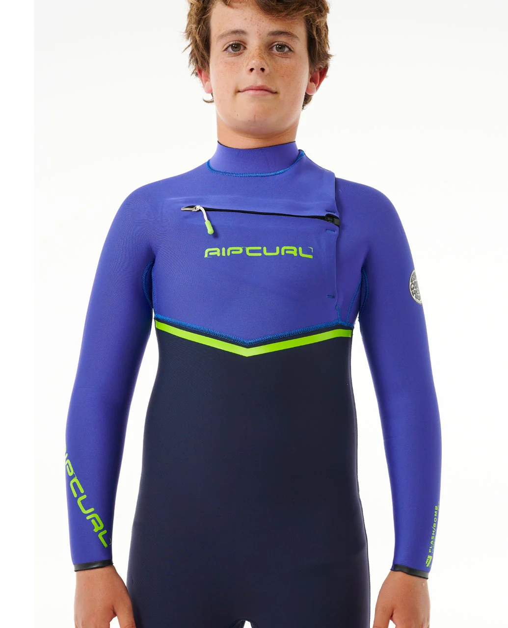 Kids Flashbomb 3/2 Chest Zip Wetsuit - Image 5