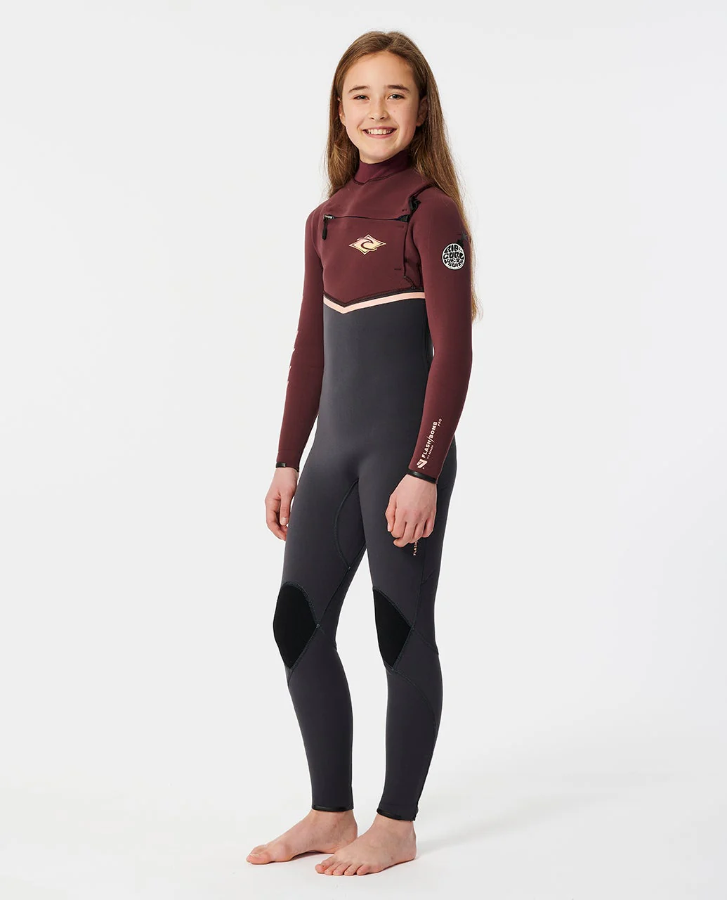 Kids Flashbomb 4/3 Chest Zip Wetsuit - Image 2