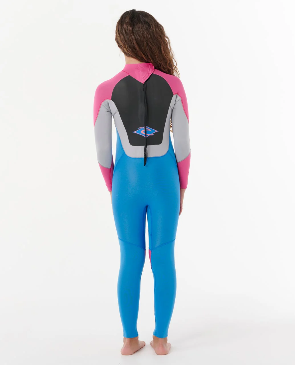 Kids Omega 4/3 Back Zip Wetsuit Steamer - Image 3