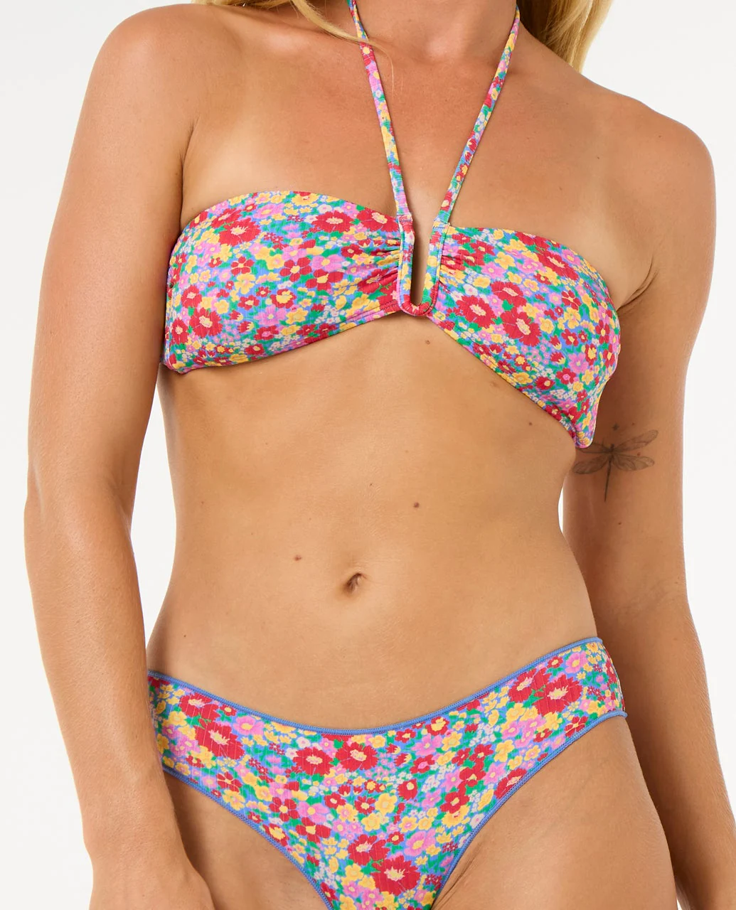 Las Flores Cheeky Coverage Hipster Bikini Bottom - Image 5