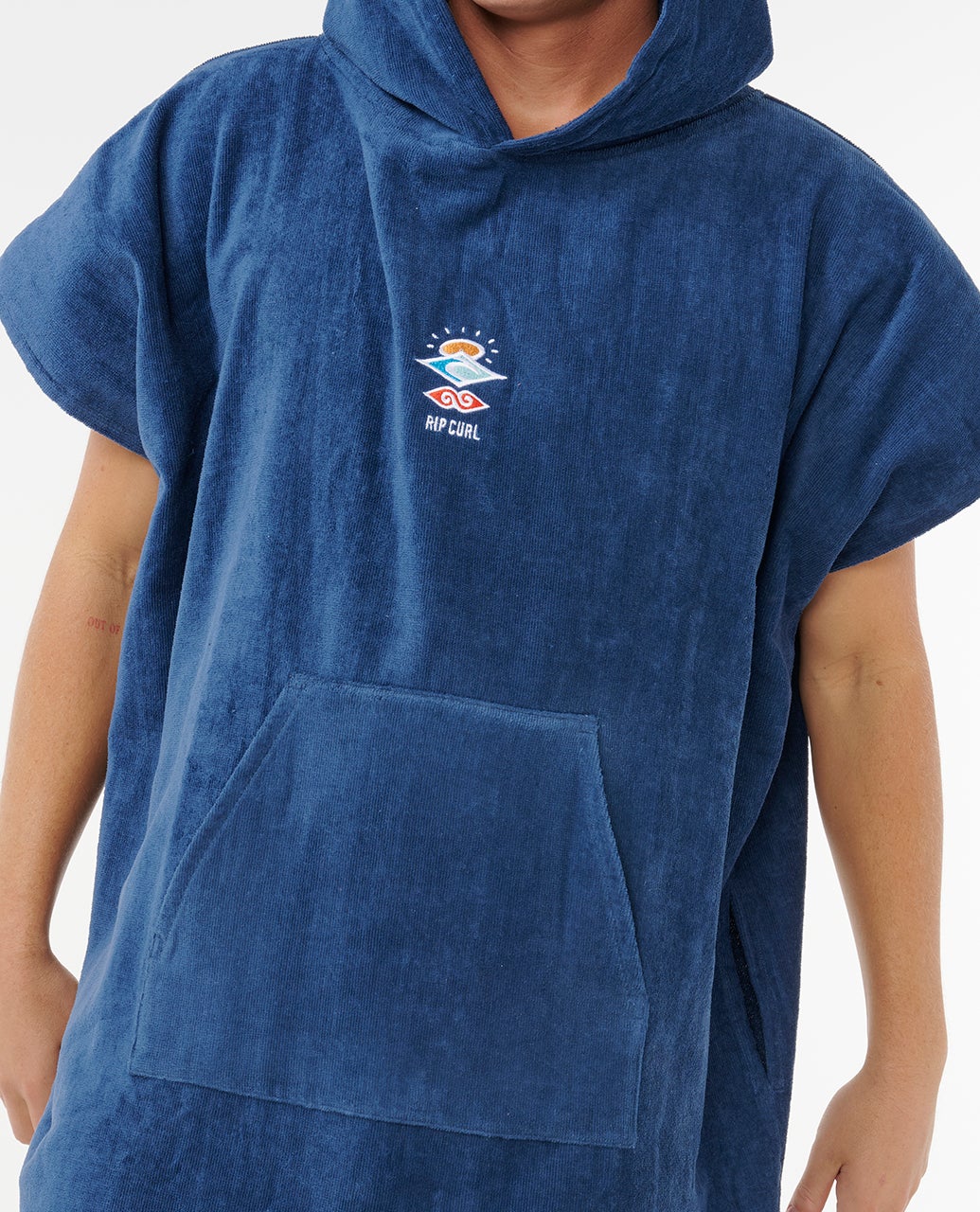 Logo Hooded Towel Poncho - Image 5
