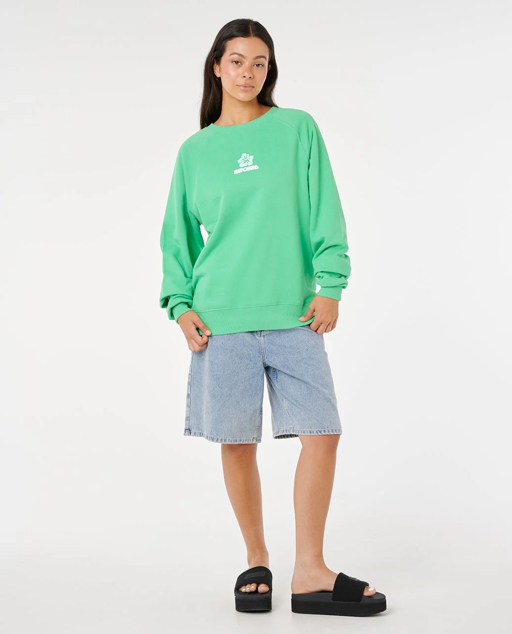 Luxe Surf Raglan Relaxed Crew - Image 7