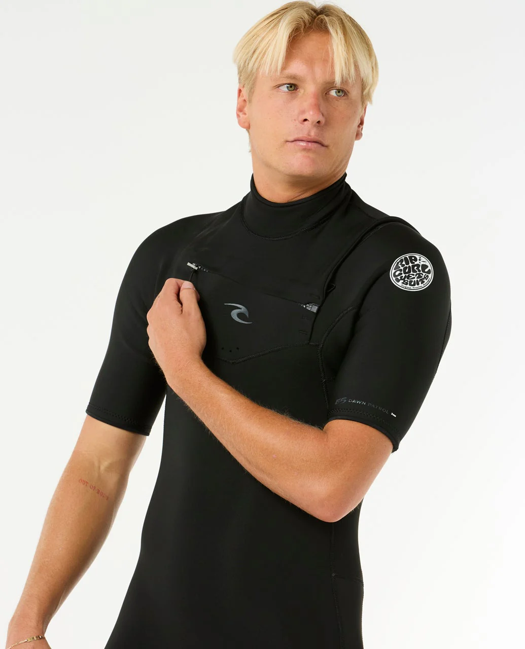 Mens Dawn Patrol 2/2 Chest Zip Springsuit - Image 6