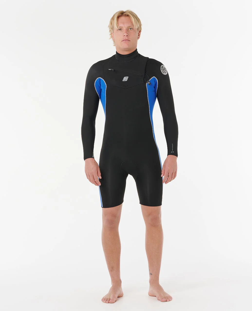 Mens Dawn Patrol 2/2 Long Sleeve Chest Zip Springsuit - Image 2