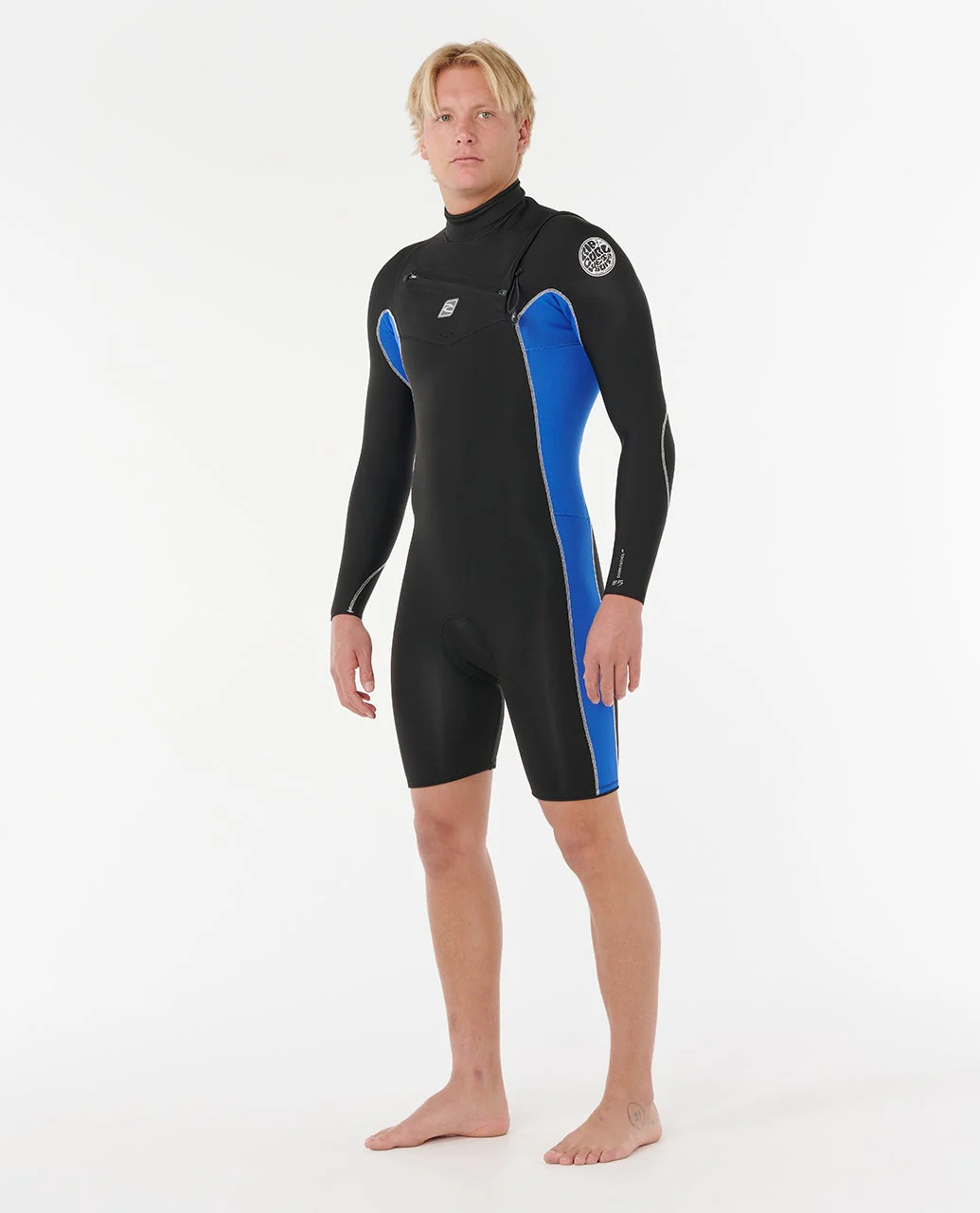 Mens Dawn Patrol 2/2 Long Sleeve Chest Zip Springsuit - Image 3