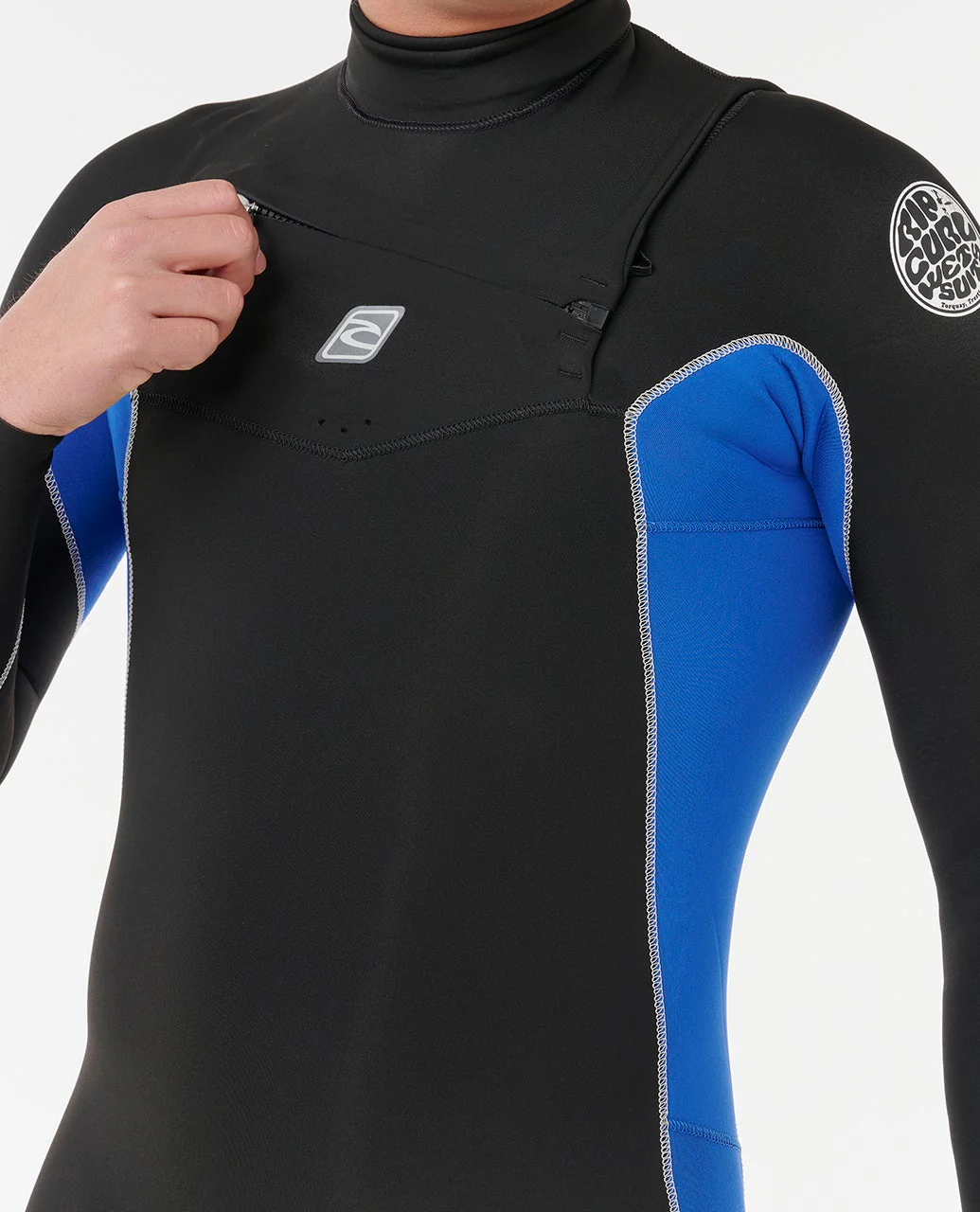 Mens Dawn Patrol 2/2 Long Sleeve Chest Zip Springsuit - Image 7