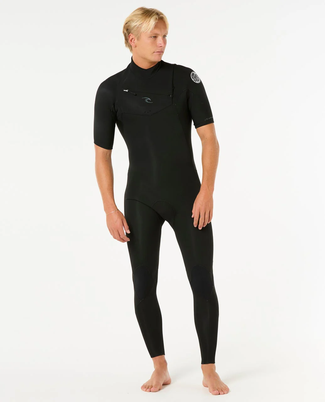 Mens Dawn Patrol 2/2 Short Sleeve Chest Zip Wetsuit - Image 4