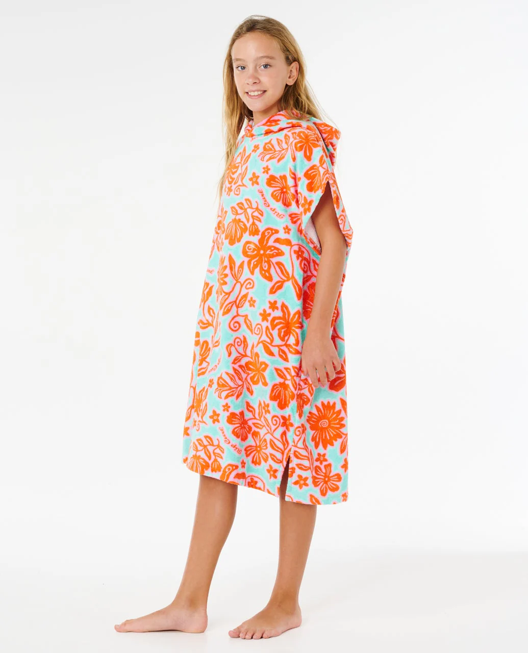 Mixed Cotton Hooded Towel - Girls - Image 2