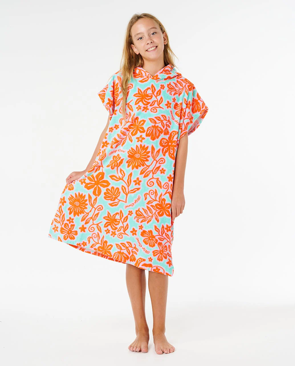 Mixed Cotton Hooded Towel - Girls - Image 4