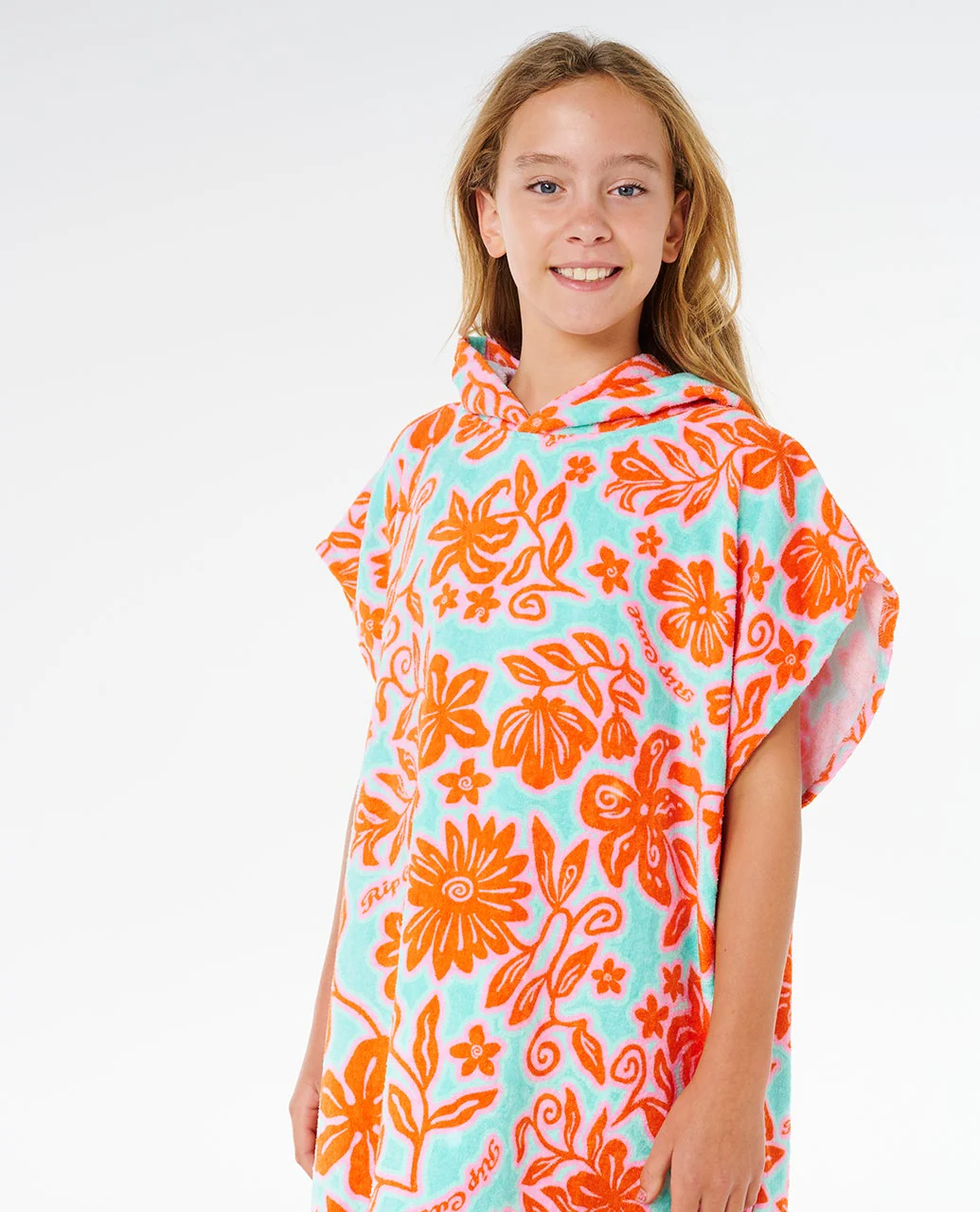 Mixed Cotton Hooded Towel - Girls - Image 6