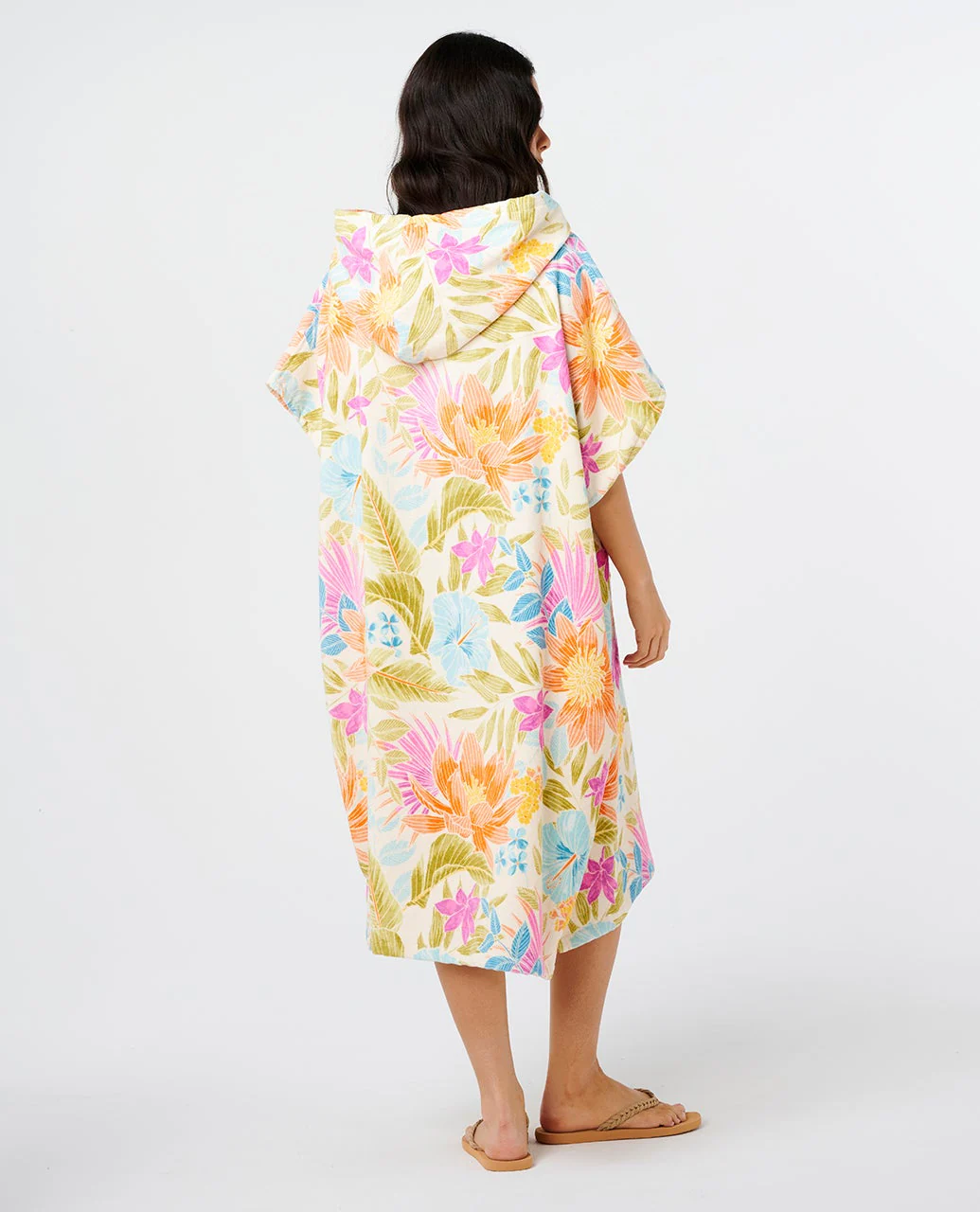 Mixed Hooded Towel Poncho - Image 3