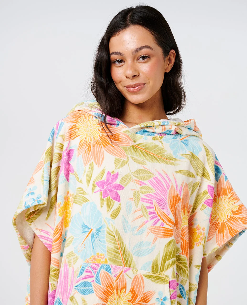 Mixed Hooded Towel Poncho - Image 6
