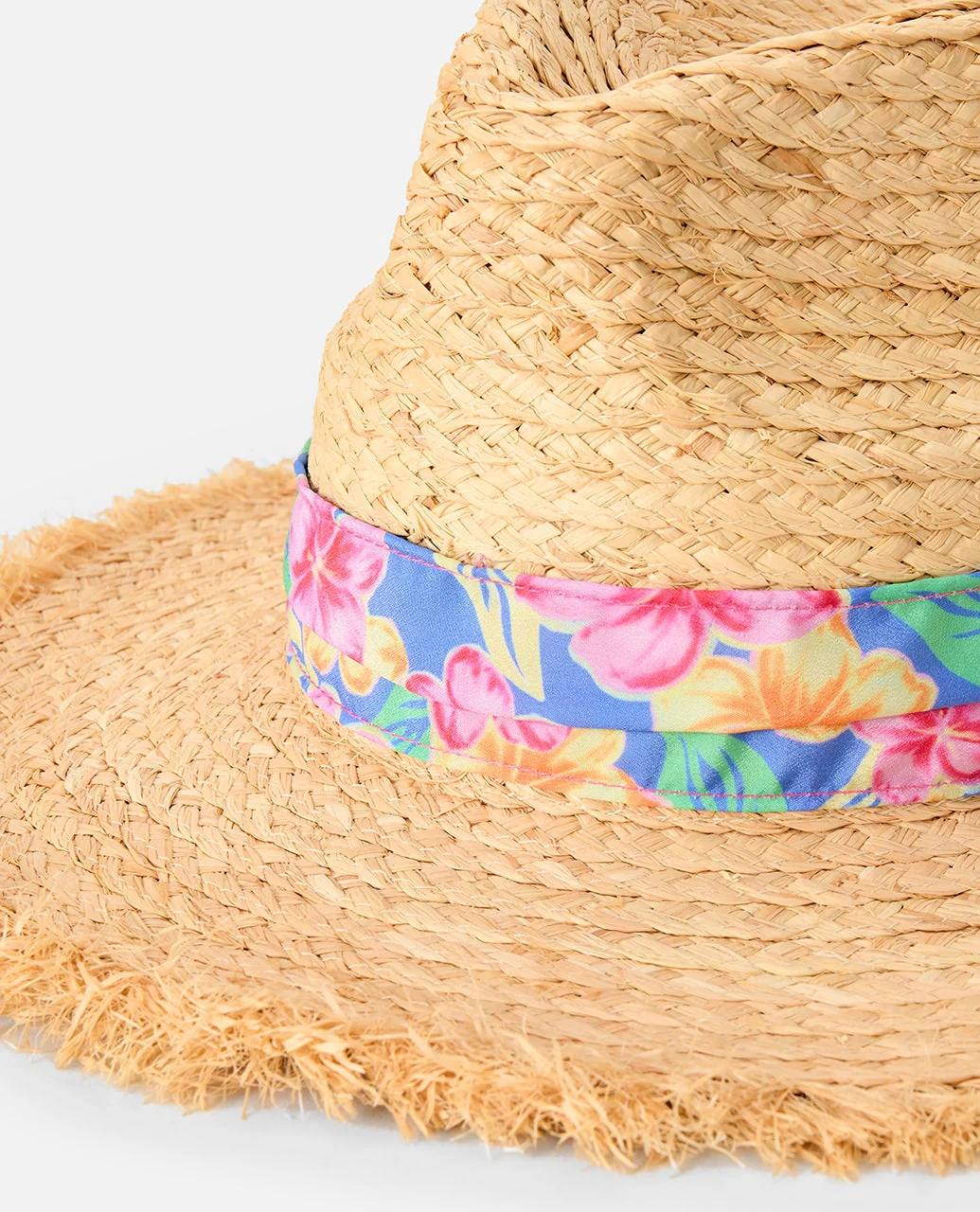 Mixed Straw UPF Panama Hat - Image 7
