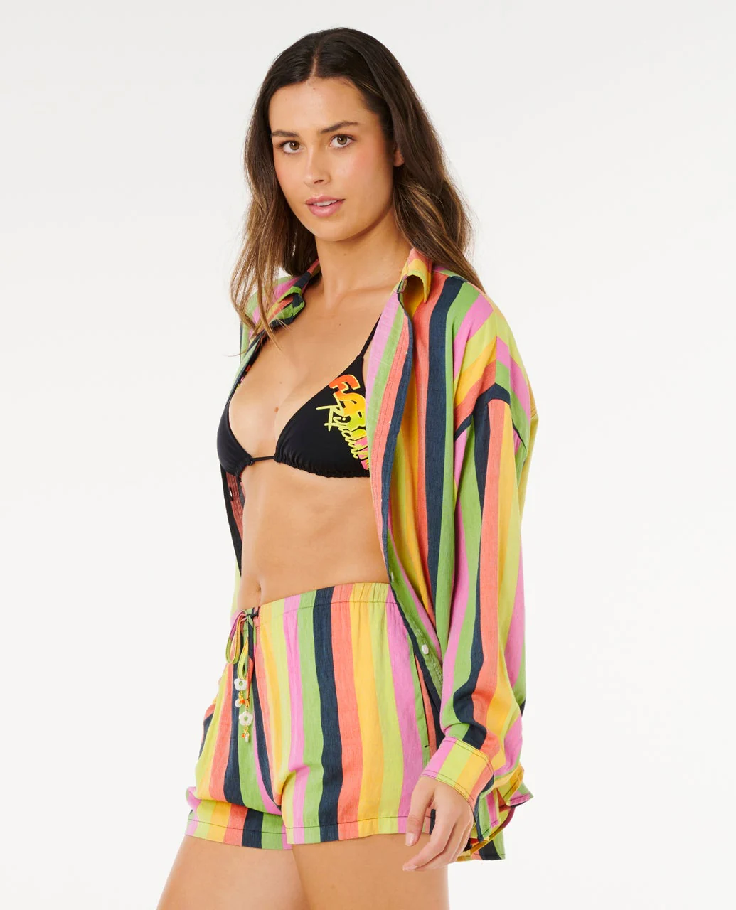 Neon Stripe Relaxed Shirt - Image 3